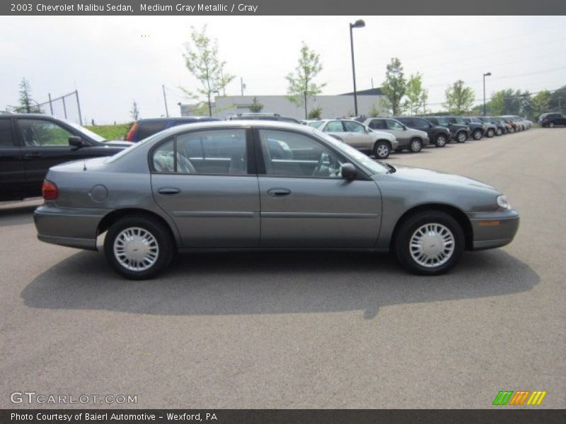 Medium Gray Metallic / Gray 2003 Chevrolet Malibu Sedan