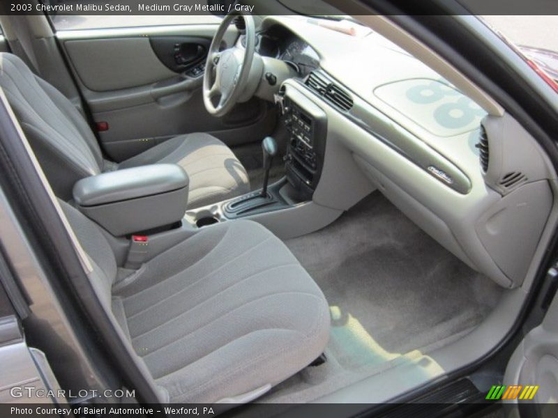 Medium Gray Metallic / Gray 2003 Chevrolet Malibu Sedan