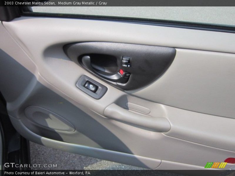 Medium Gray Metallic / Gray 2003 Chevrolet Malibu Sedan