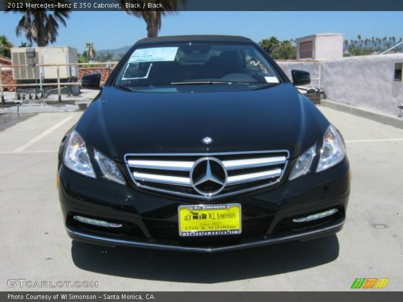 Black / Black 2012 Mercedes-Benz E 350 Cabriolet