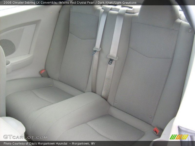 Inferno Red Crystal Pearl / Dark Khaki/Light Graystone 2008 Chrysler Sebring LX Convertible