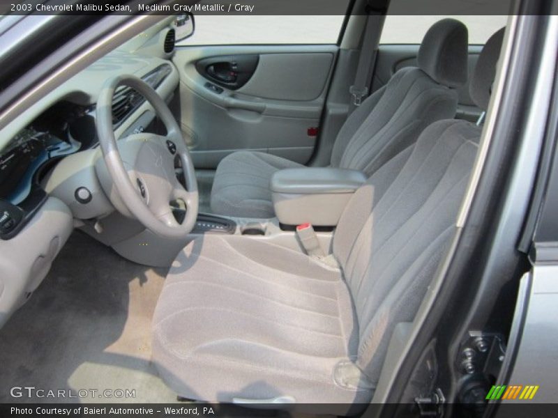 Medium Gray Metallic / Gray 2003 Chevrolet Malibu Sedan