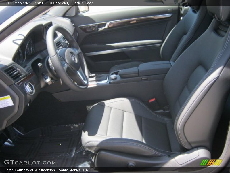  2012 E 350 Cabriolet Black Interior