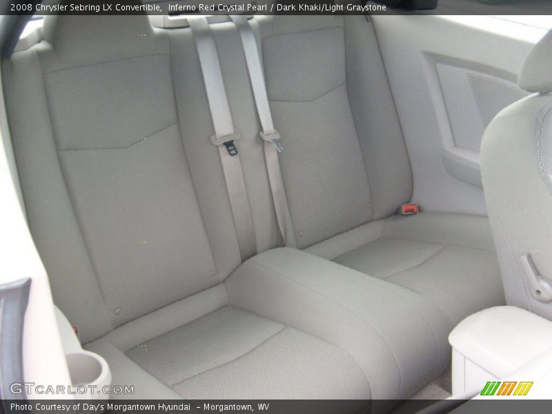 Inferno Red Crystal Pearl / Dark Khaki/Light Graystone 2008 Chrysler Sebring LX Convertible