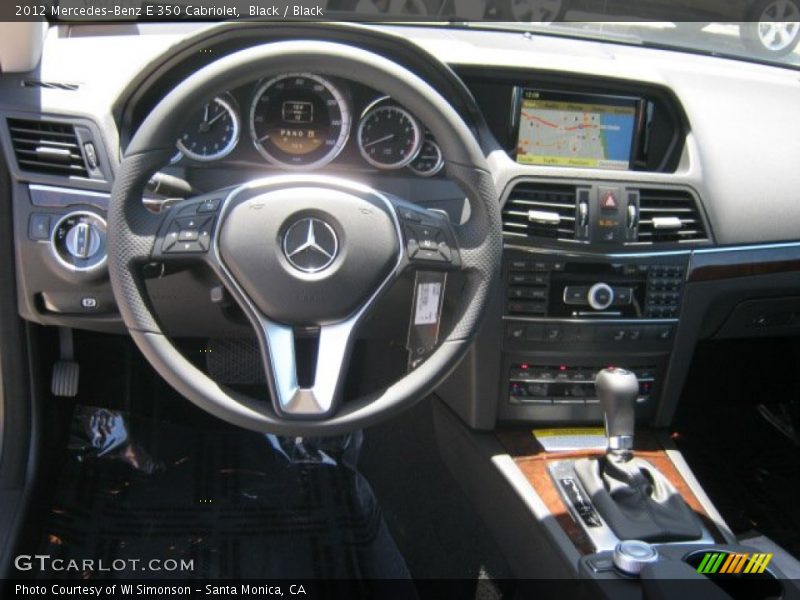 Dashboard of 2012 E 350 Cabriolet