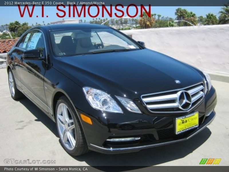 Black / Almond/Mocha 2012 Mercedes-Benz E 350 Coupe