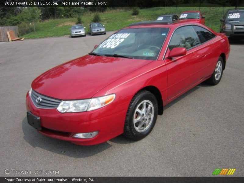 Red Flame Metallic / Ivory 2003 Toyota Solara SE Coupe