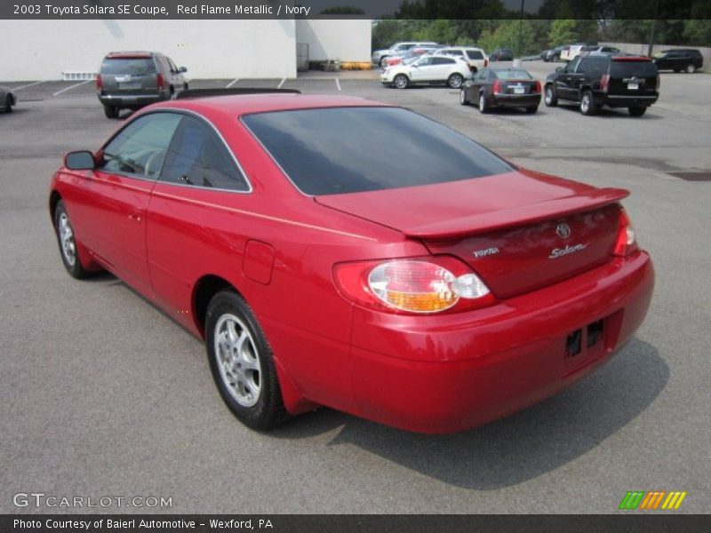 Red Flame Metallic / Ivory 2003 Toyota Solara SE Coupe