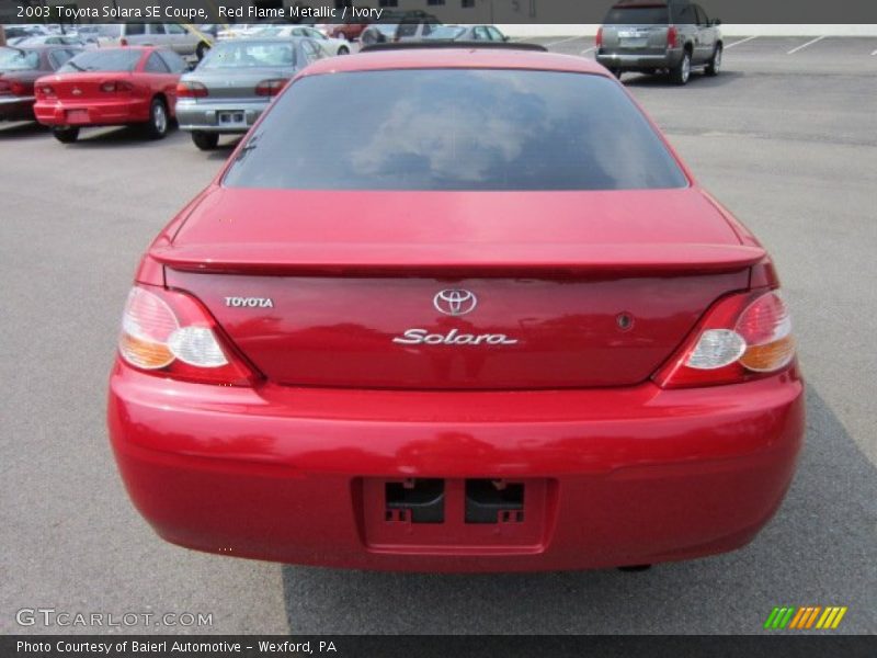 Red Flame Metallic / Ivory 2003 Toyota Solara SE Coupe
