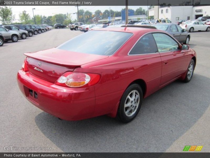 Red Flame Metallic / Ivory 2003 Toyota Solara SE Coupe