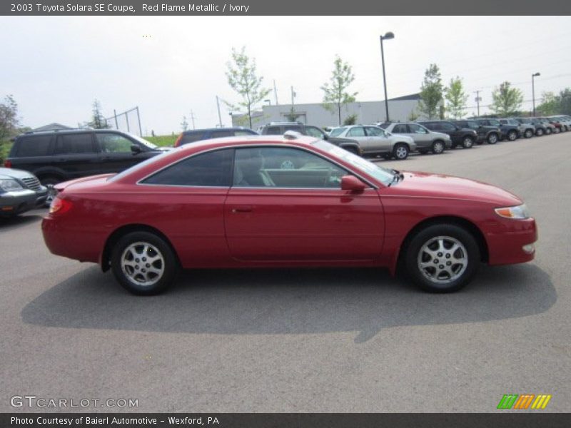 Red Flame Metallic / Ivory 2003 Toyota Solara SE Coupe