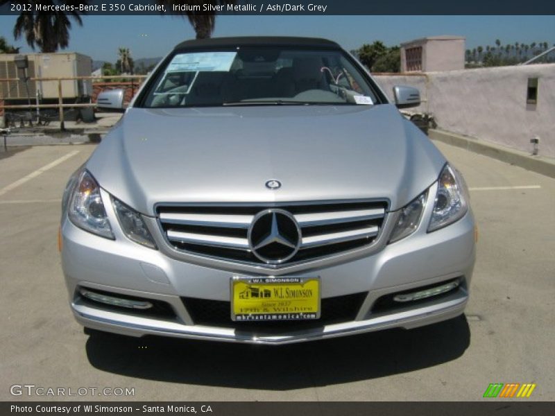 Iridium Silver Metallic / Ash/Dark Grey 2012 Mercedes-Benz E 350 Cabriolet