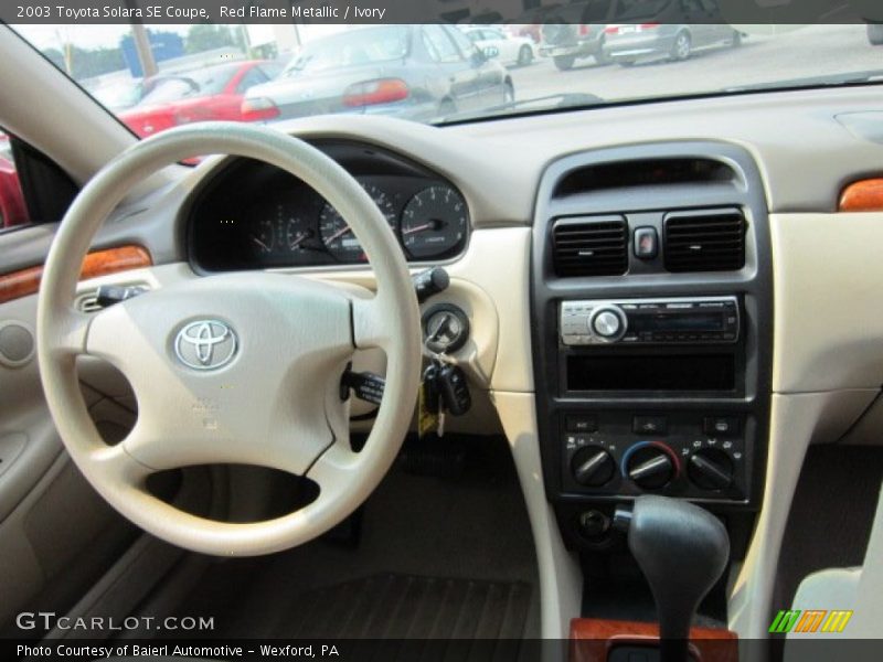 Dashboard of 2003 Solara SE Coupe