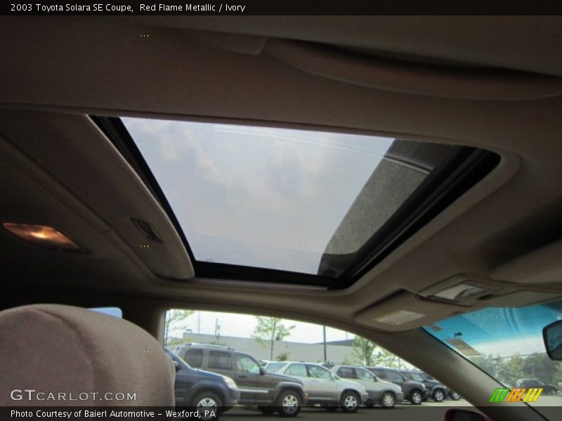Red Flame Metallic / Ivory 2003 Toyota Solara SE Coupe