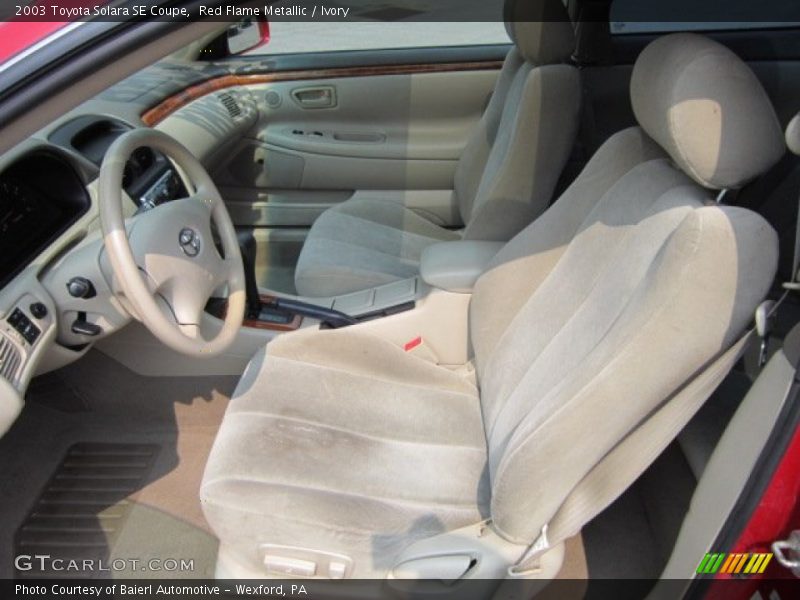 2003 Solara SE Coupe Ivory Interior