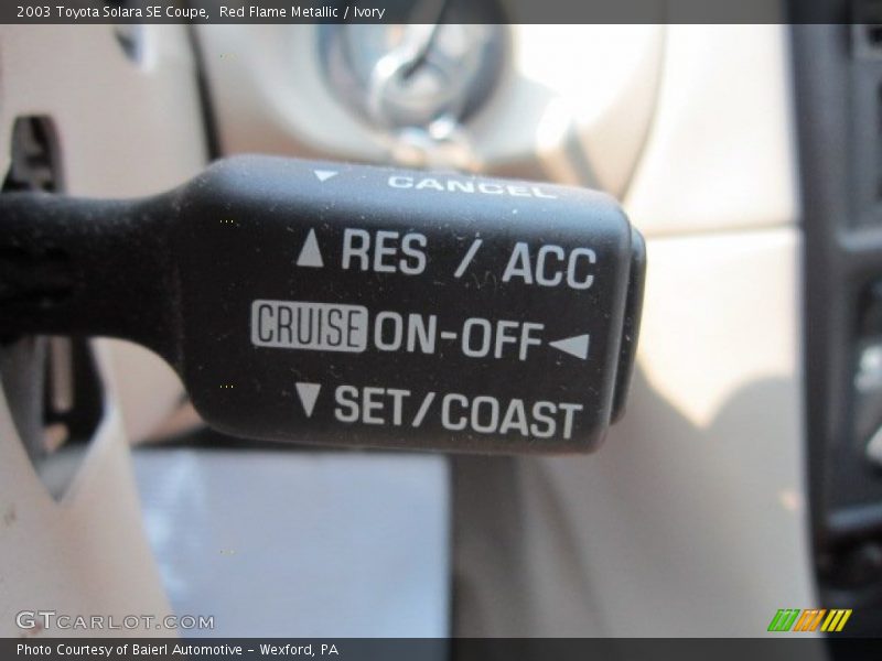 Red Flame Metallic / Ivory 2003 Toyota Solara SE Coupe