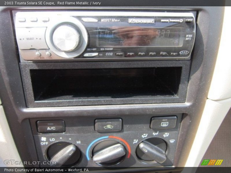 Red Flame Metallic / Ivory 2003 Toyota Solara SE Coupe