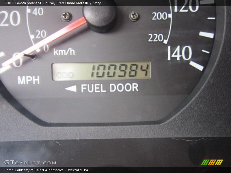 Red Flame Metallic / Ivory 2003 Toyota Solara SE Coupe