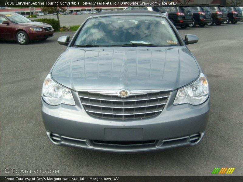 Silver Steel Metallic / Dark Slate Gray/Light Slate Gray 2008 Chrysler Sebring Touring Convertible