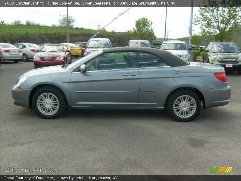 Silver Steel Metallic / Dark Slate Gray/Light Slate Gray 2008 Chrysler Sebring Touring Convertible
