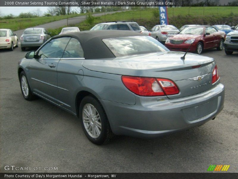 Silver Steel Metallic / Dark Slate Gray/Light Slate Gray 2008 Chrysler Sebring Touring Convertible
