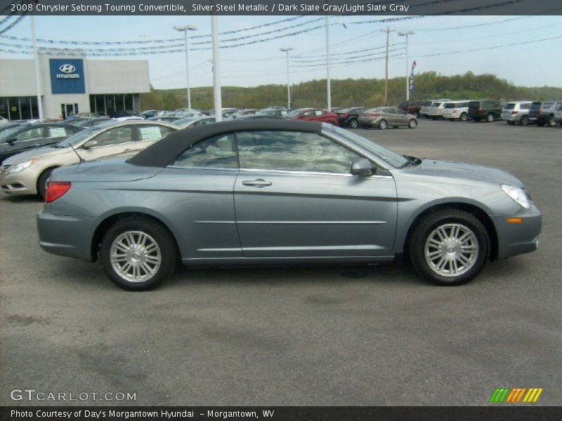 Silver Steel Metallic / Dark Slate Gray/Light Slate Gray 2008 Chrysler Sebring Touring Convertible