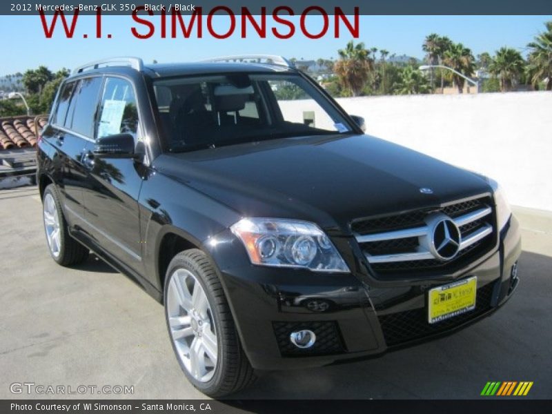 Black / Black 2012 Mercedes-Benz GLK 350