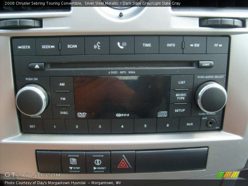 Silver Steel Metallic / Dark Slate Gray/Light Slate Gray 2008 Chrysler Sebring Touring Convertible