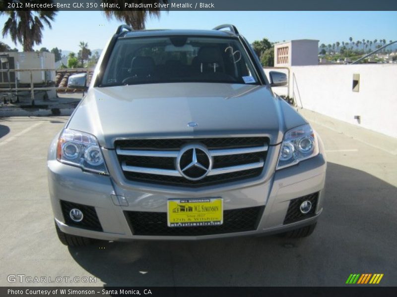 Palladium Silver Metallic / Black 2012 Mercedes-Benz GLK 350 4Matic