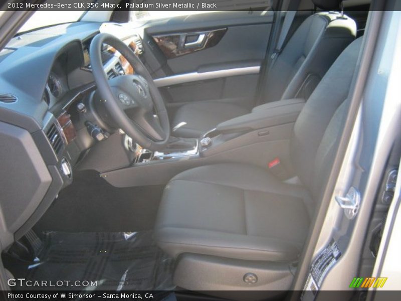 Palladium Silver Metallic / Black 2012 Mercedes-Benz GLK 350 4Matic