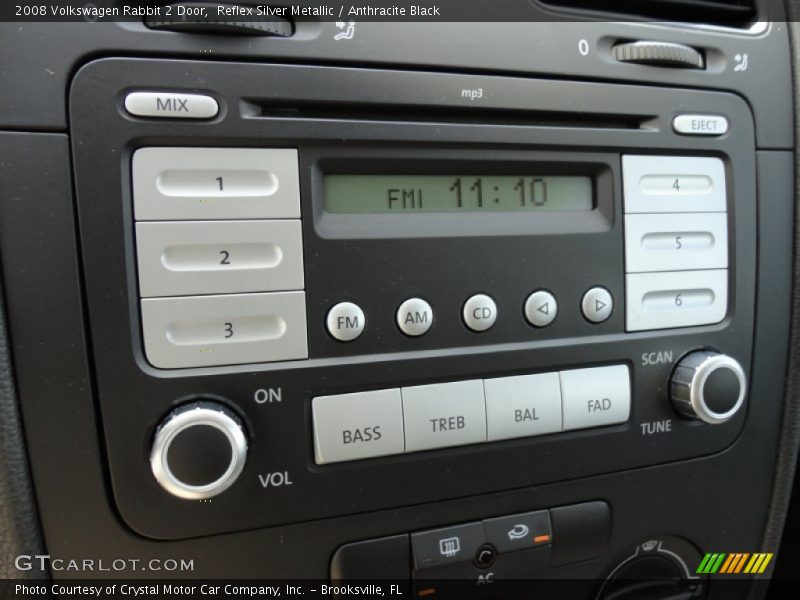 Reflex Silver Metallic / Anthracite Black 2008 Volkswagen Rabbit 2 Door