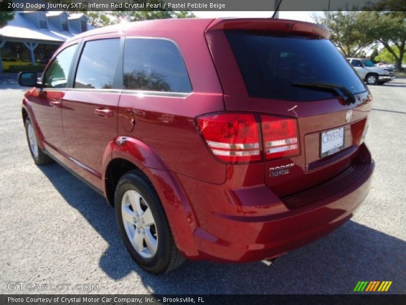 Inferno Red Crystal Pearl / Pastel Pebble Beige 2009 Dodge Journey SXT