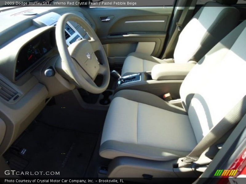 Inferno Red Crystal Pearl / Pastel Pebble Beige 2009 Dodge Journey SXT