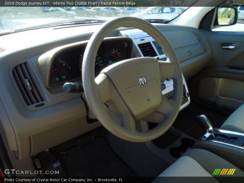 Inferno Red Crystal Pearl / Pastel Pebble Beige 2009 Dodge Journey SXT