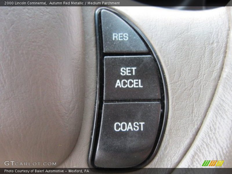 Controls of 2000 Continental 
