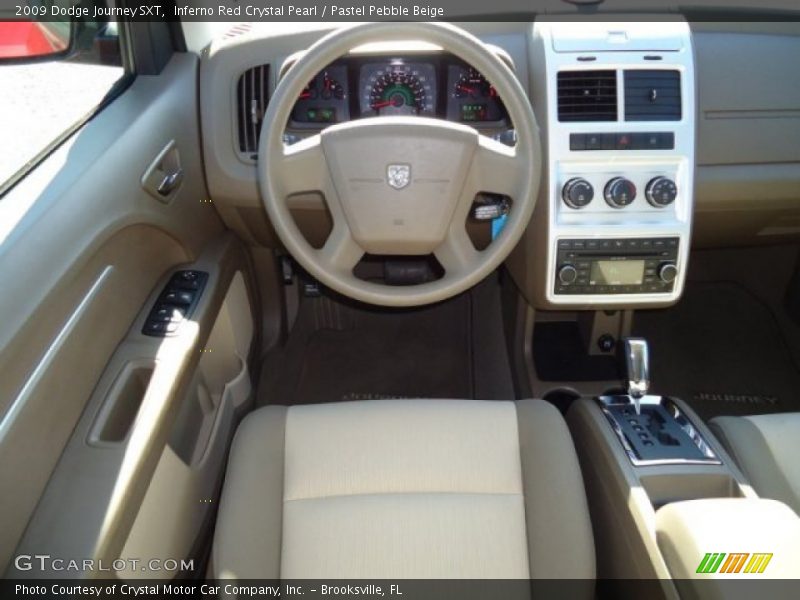 Inferno Red Crystal Pearl / Pastel Pebble Beige 2009 Dodge Journey SXT