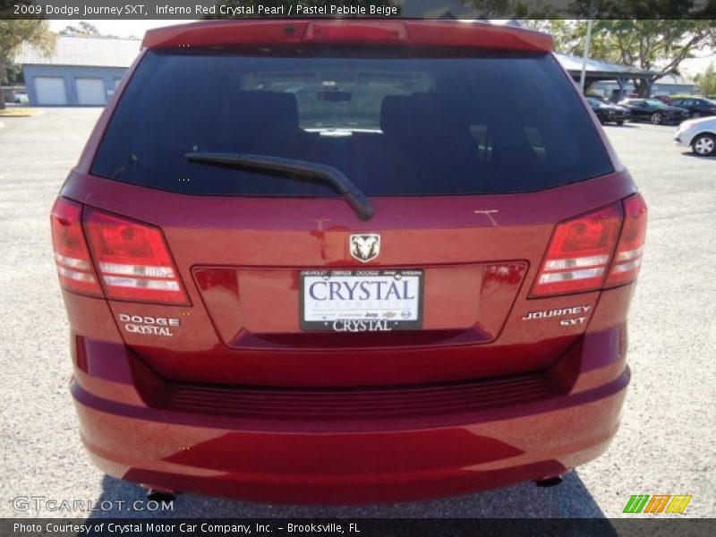 Inferno Red Crystal Pearl / Pastel Pebble Beige 2009 Dodge Journey SXT