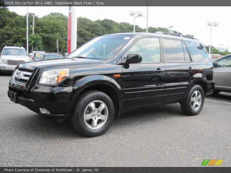 Nighthawk Black Pearl / Gray 2006 Honda Pilot EX-L 4WD