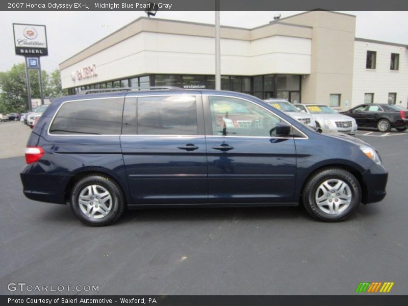 Midnight Blue Pearl / Gray 2007 Honda Odyssey EX-L