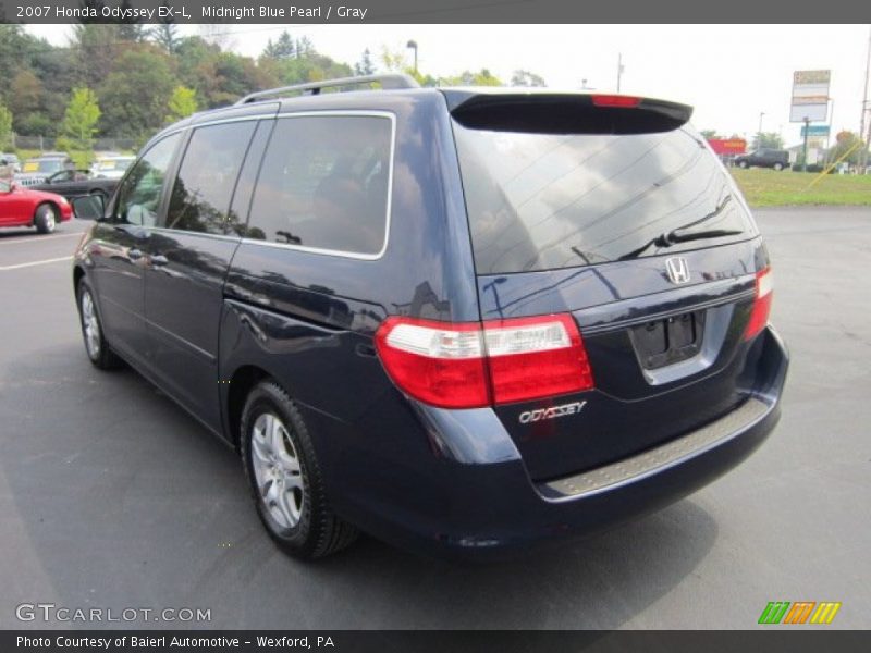 Midnight Blue Pearl / Gray 2007 Honda Odyssey EX-L