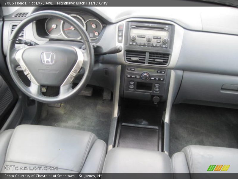 Nighthawk Black Pearl / Gray 2006 Honda Pilot EX-L 4WD