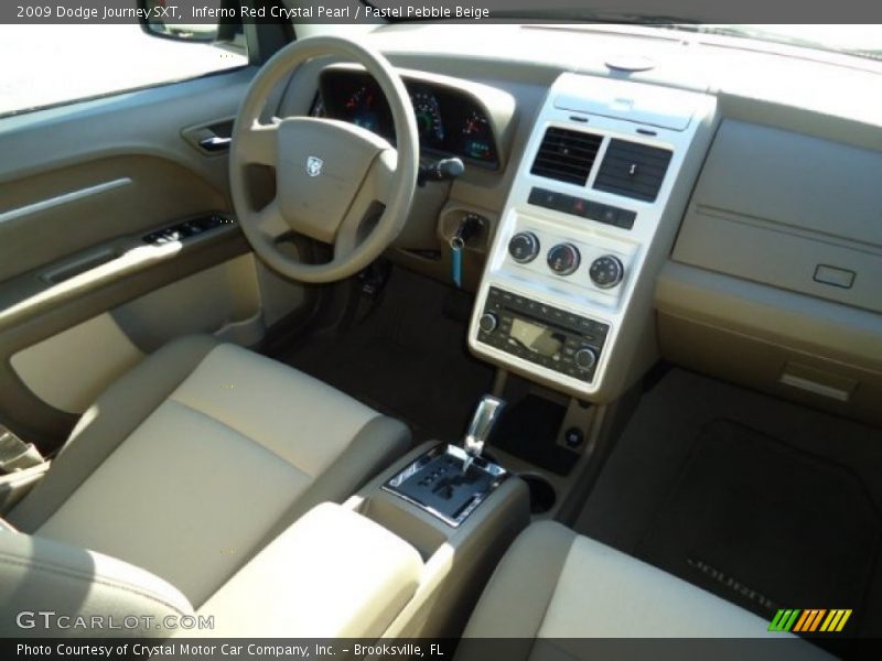Inferno Red Crystal Pearl / Pastel Pebble Beige 2009 Dodge Journey SXT