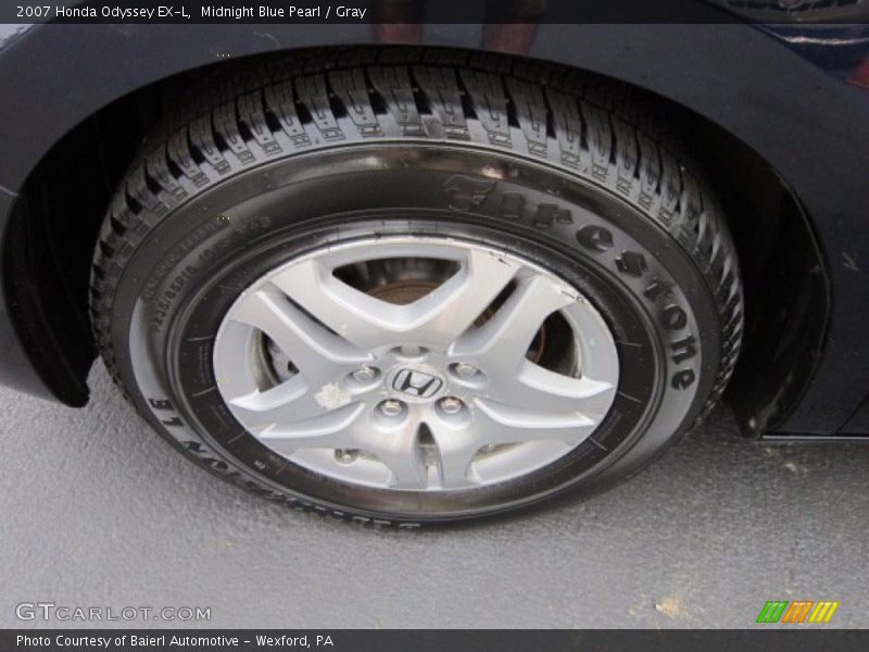 Midnight Blue Pearl / Gray 2007 Honda Odyssey EX-L