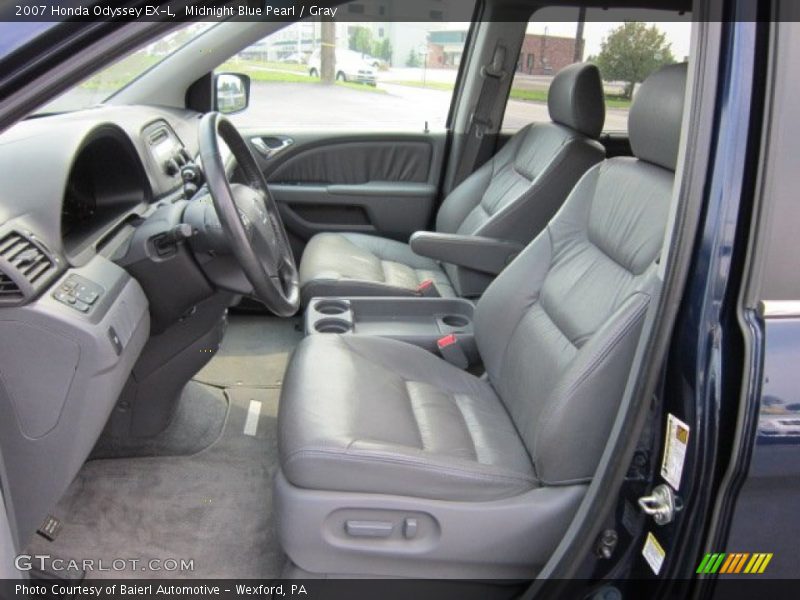 Midnight Blue Pearl / Gray 2007 Honda Odyssey EX-L
