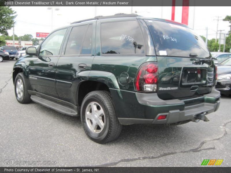 Dark Green Metallic / Medium Pewter 2003 Chevrolet TrailBlazer LT 4x4