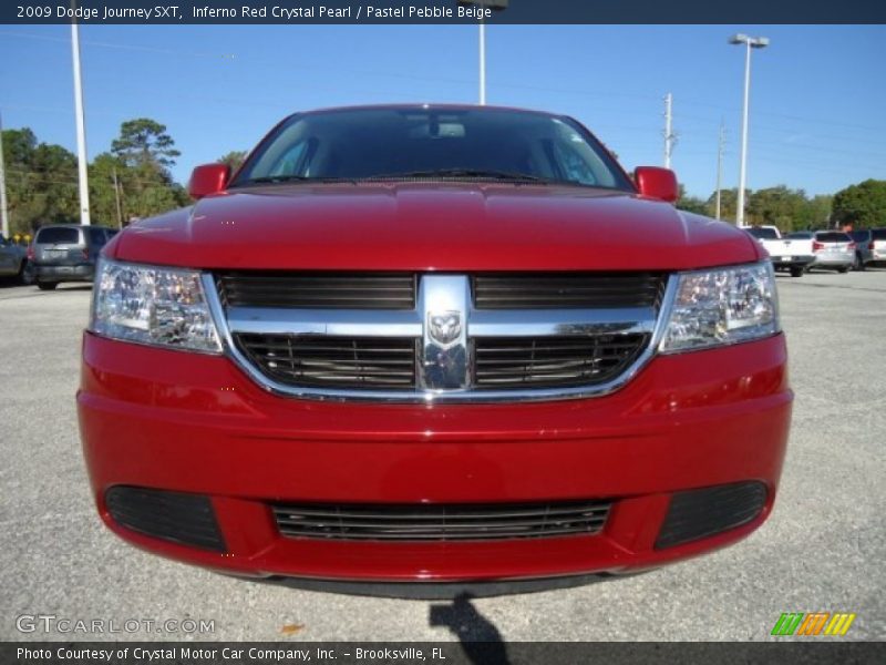 Inferno Red Crystal Pearl / Pastel Pebble Beige 2009 Dodge Journey SXT