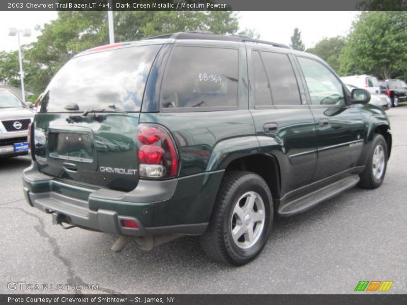 Dark Green Metallic / Medium Pewter 2003 Chevrolet TrailBlazer LT 4x4