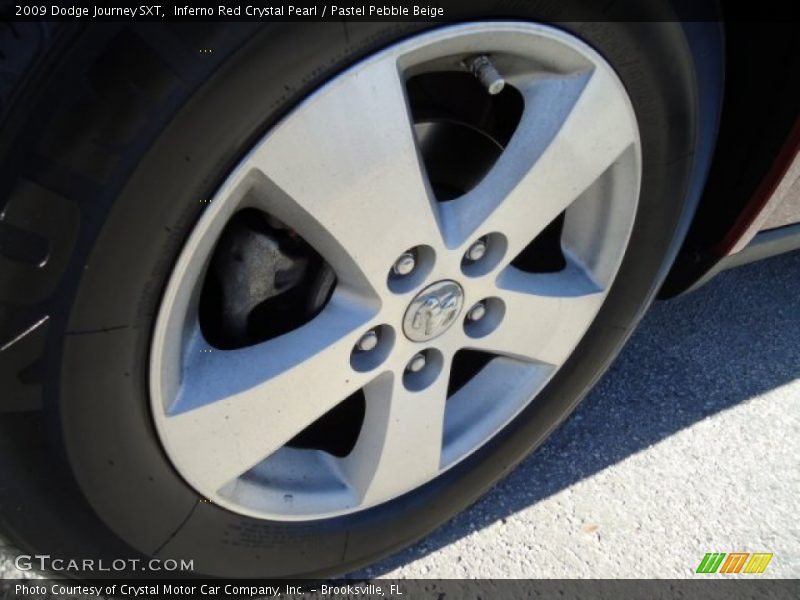 Inferno Red Crystal Pearl / Pastel Pebble Beige 2009 Dodge Journey SXT