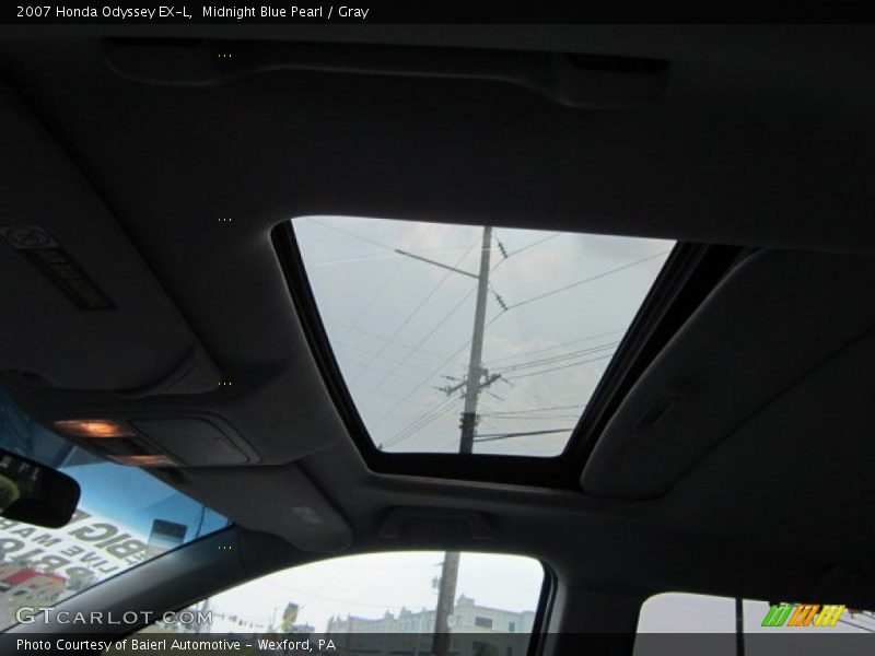 Midnight Blue Pearl / Gray 2007 Honda Odyssey EX-L