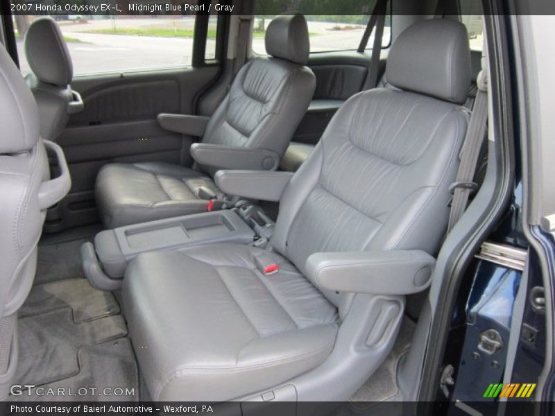 Midnight Blue Pearl / Gray 2007 Honda Odyssey EX-L